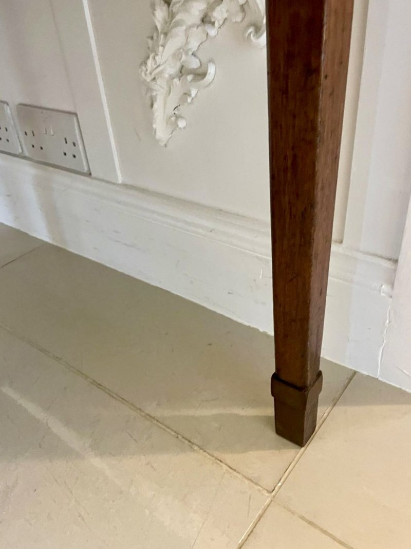 Large pair of Antique George III Quality  Mahogany Demi Lune Console Tables - Image 11